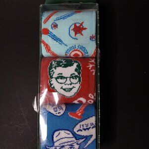 A Christmas Story Adult Movie Inspired Design 3 Pack Crew Socks